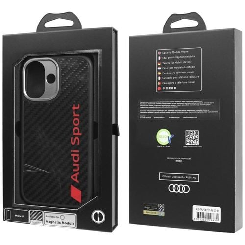 Etui Audi R8 Carbon Fiber MagSafe do iPhone 17 czarny na Arena.pl