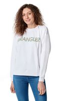 WRANGLER HIGH RIB RETRO SWEAT WHITE W6N0HA989 XS