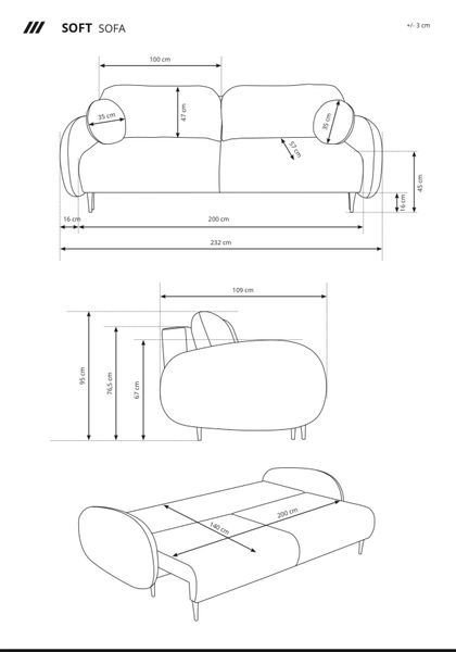 Nowoczesna sofa kanapa SOFT zdjęcie 10