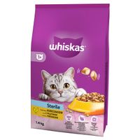 Whiskas sterile 1,4kg sucha karma dla kota kurczak