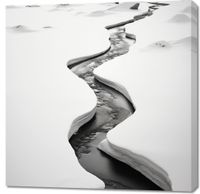 Obraz 90x90cm Szczeliny Mrozu