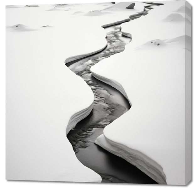 Obraz 90x90cm Szczeliny Mrozu zdjęcie 1