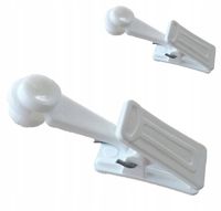 ŻABKI ŻABKA DO KARNISZY SZYNY SUFITOWEJ PCV Z RUCHOMA ROLKA 100SZT