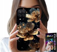 ETUI DO SAMSUNG GALAXY A22 5G - PIĘKNE WZORY KWIATÓW, PLECKI, FUTERAŁ
