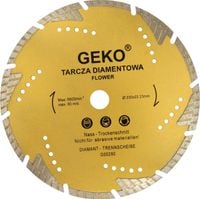 Geko Tarcza diamentowa 230mm Flower segmentowa beton cegła kamień