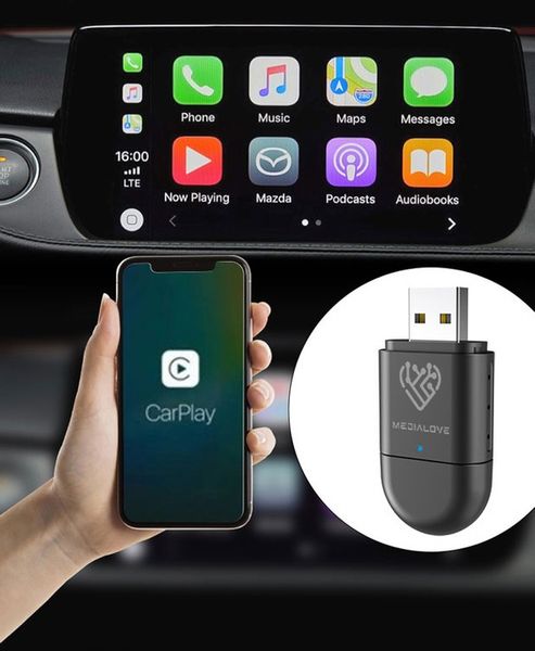 Bezprzewodowy Adapter APPLE CARPLAY do iPhone iOS ANDROID AUTO Pendrive USB zdjęcie 4