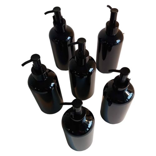 Puste butelki z pompką Dozownik 350ml Czarne 6szt na Arena.pl