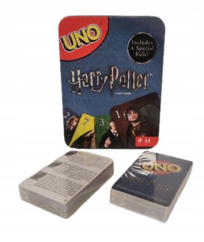 Gra karciana UNO Harry Potter METAL BOX 112 kart na Arena.pl