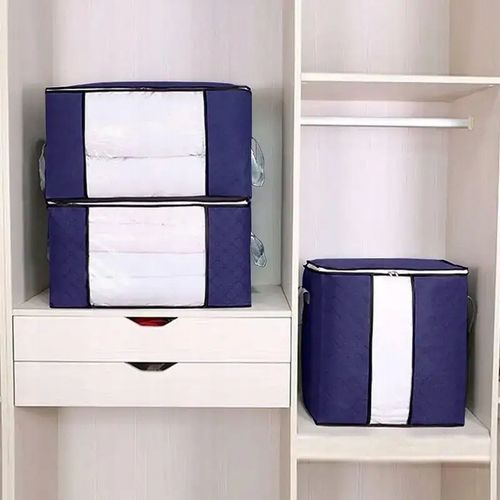 4x ORGANIZER POKROWIEC TORBY DO PRZECHOWYWANIA UBRAŃ POŚCIELI PREMIUM na Arena.pl