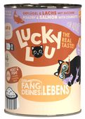 Zdrowa karma dla kota bez zbóż, cukru i GMO - Lucky Lou DRÓB i ŁOSOŚ 400g