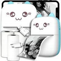 DRUKUŚ 1.0 MINI KOT DRUKARKA TERMICZNA | KOLOR DO WYBORU | + 1 ROLKA GRATIS