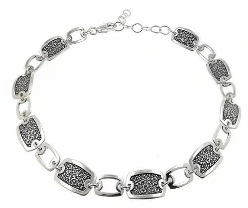 BRANSOLETKA SREBRNA DAMSKA 925 AŻUROWA ELEGANCKA SREBRO 925 + GRAWER GRATIS na Arena.pl