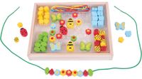 Zestaw drewnianych Koralików do robienia biżuterii ponad 100 elementów