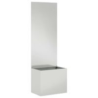 Donica ogrodowa z dekoracyjną płytą Srebrny 50 x 140 cm