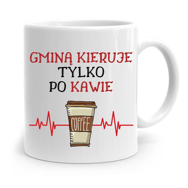Dla Wójta Kubek Na Prezent Gminą Kieruję Po Kawie Z Nadrukiem Ze Zdjęciem zdjęcie 1