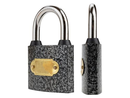 Kłódka żeliwna 48 mm 3 kluczyki samozatrzaskowa na Arena.pl