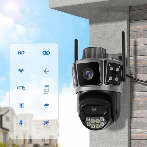 PODWÓJNA KAMERA 2X5MP 5GHz ZOOM ZEWNĘTRZNA OBROTOWA IP WIFI ALARM DETEKCJA na Arena.pl