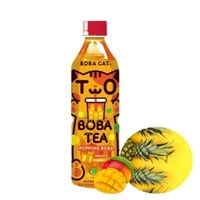 Bubble tea napój o smaku mango i ananasa z popping kulkami Boba Cat 500ml