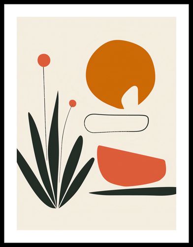 Plakat 75x100cm Abstrakcyjny Zen na Arena.pl