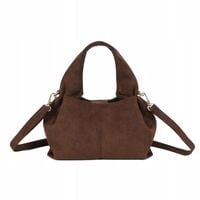 Torebka Gallantry Paris czekoladowa listonoszka zamsz zamszowa eco brązowa