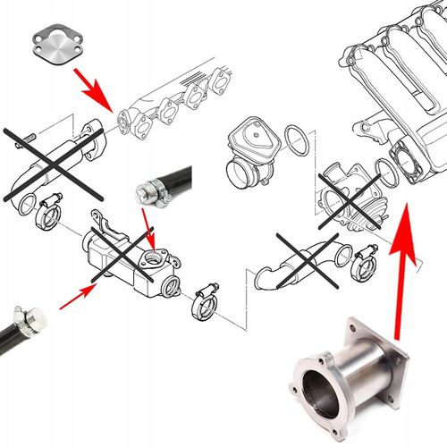 Zamiennik zaślepka EGR BMW E90 E91 E60 M47N2 M57N2 na Arena.pl