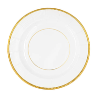 talerzyk papierowy elegant gold 8cali 6szt. 155196