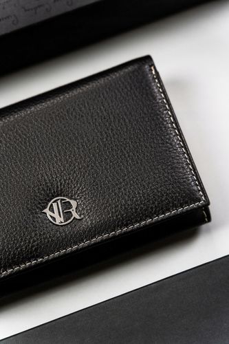 skórzany, elegancki portfel damski na zatrzask - rovicky na Arena.pl