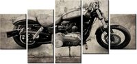 70CM 150CM OBRAZ 5 ELEM HARLEY DAVIDSON ŚCIENNY