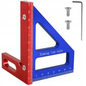 KĄTOMIERZ KĄTOWNIK KWADRATOWY LINIJKA 45/90° DO OBRÓBKI DREWNA STOLARSKI