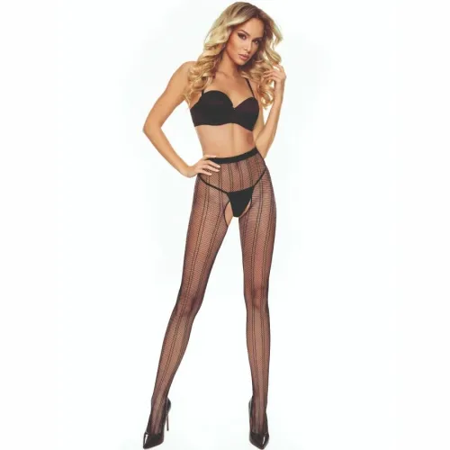 passion tiopen 033 rajstopy czarne z otworem rozmiar 3/4 na Arena.pl