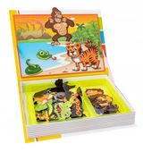 Edukacyjna UKŁADANKA Zestaw Puzzli PUZZLE Magnetyczne SAFARI Zwierzątka