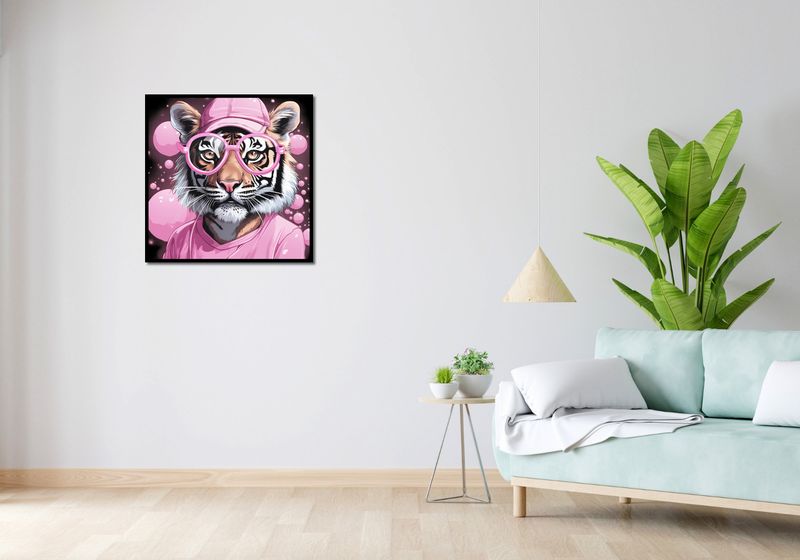 Plakat 70x70cm Ludzki Tygrys zdjęcie 4