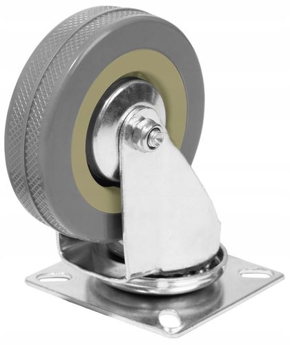 KÓŁKA MEBLOWE OBROTOWE GUMOWE CICHE KOŁA ŁOŻYSKOWANE ZESTAW 4 KÓŁEK na Arena.pl