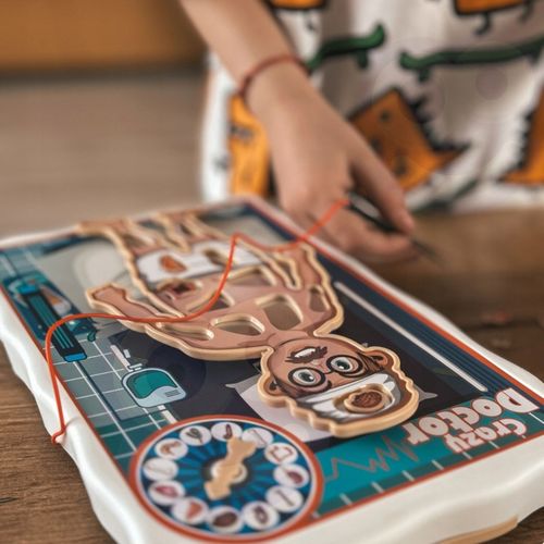 SZALONY LEKARZ GRA ZRĘCZNOŚCIOWA PLANSZOWA OPERACJA MAŁY DOKTOR WOOPIE na Arena.pl