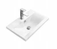 Umywalka Alto 60 wpuszczana w blat, kwadratowa, biała