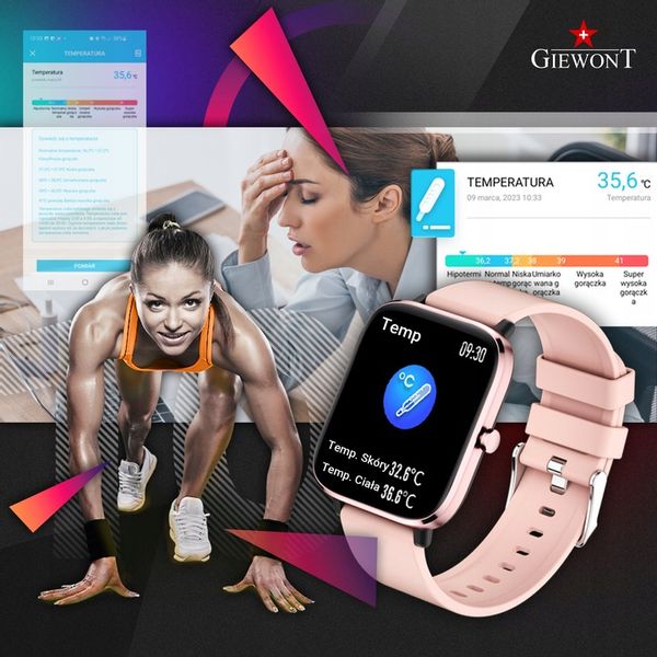 SMARTWATCH GIEWONT GW230-1 Dynamic SmartCall ROZMOWY SMS SPORT ALERT KROKI zdjęcie 4