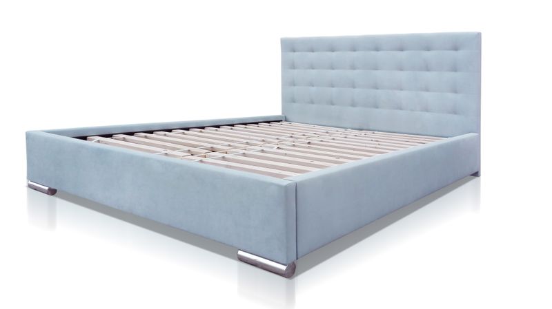 Łóżko tapicerowane Nikodem 160/200 wkład listewkowy zdjęcie 2