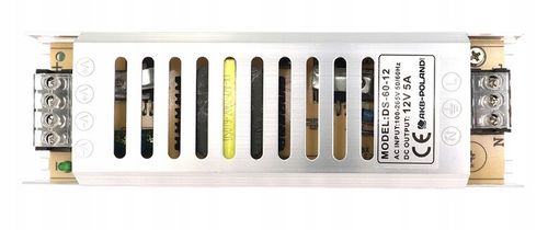 ZASILACZ 12V LED 60W 5A Slim Montażowy Modułowy Do Taśmy MONO RGB na Arena.pl