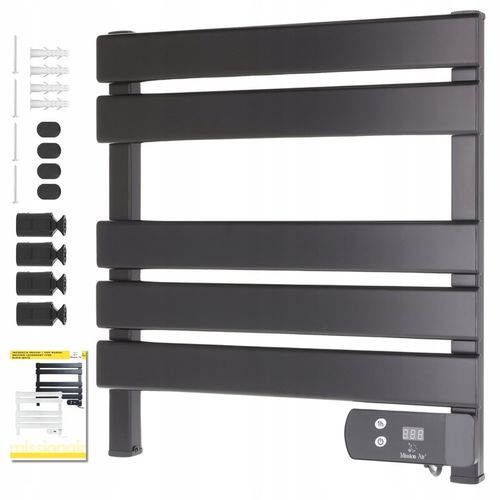 MAŁY GRZEJNIK ŁAZIENKOWY ELEKTRYCZNY drabinka suszarka timer CZARNY 150W na Arena.pl