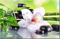 60CM 40CM ZEGAR OBRAZ KAMIENIE SPA STORCZYK DRUK PŁÓTNO RAMA