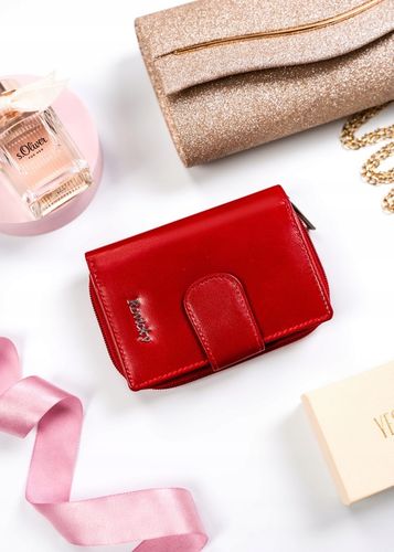 Portfel damski STOP RFID z mocnej skóry naturalnej mały pojemny ROVICKY na Arena.pl