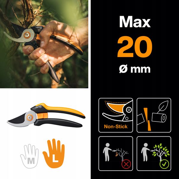 FISKARS SEKATOR SOLID NOŻYCOWY P341 1057164 zdjęcie 5