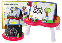 ND24_10980 Tablica 2w1 Stolik Kredowa Pisaki Gra