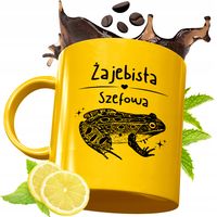 Złoty Kubek Premium Dla Szefowej Prezent Z Nadrukiem Ze Zdjęciem