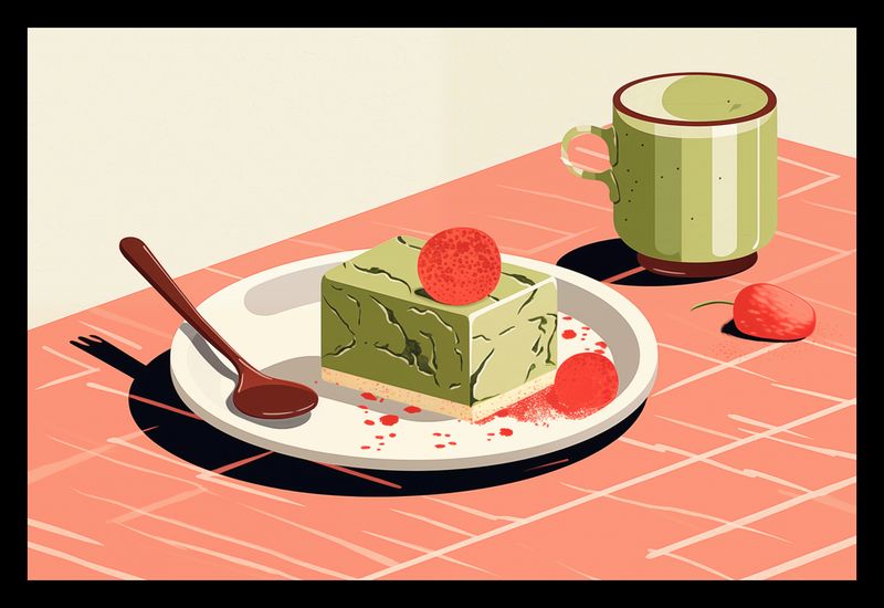 Plakat 30x20cm Deser Matcha zdjęcie 2