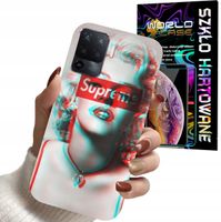 ETUI DO OPPO A94 4G RENO 5 LITE - Monroe MODNE KOBIECE WZORY + SZKŁO