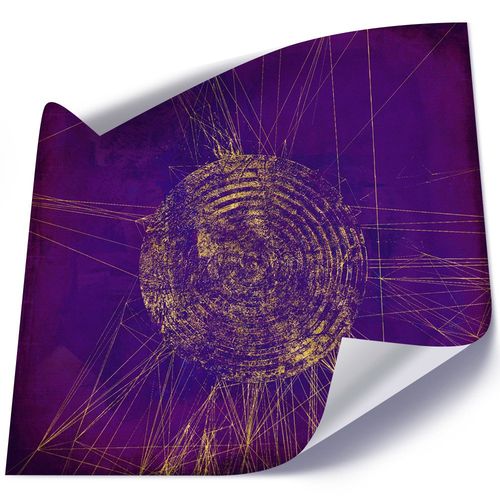 Plakat, Abstrakcja, fiolet 3 80x80 na Arena.pl