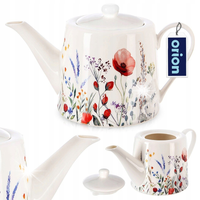 Dzbanek do kawy i herbaty porcelanowy MAKI 1 l