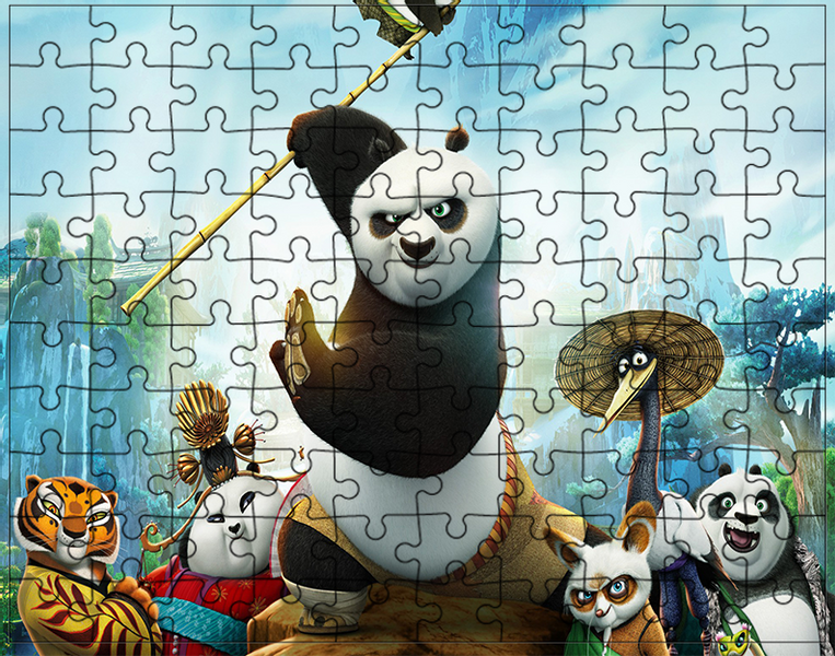 Puzzle Kung Fu Panda zdjęcie 1