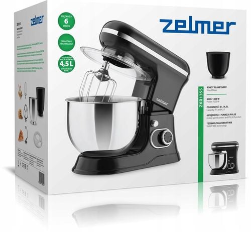 ROBOT KUCHENNY ZELMER PLANETARNY MIKSER 5L WIELOFUNKCYJNY 1200W + na Arena.pl